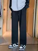 Roupas Masculinas Zhusu 2026 Novas Calças de Corte Reto Masculinas Outono Calças Longas Largas Esportivas Masculinas Calças Casuais Masculinas Calças de Moletom