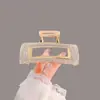 Pinza para el Cabello de Metal para Mujer, Pinza Tiburón de Lujo de Alta Gama, Pasador para Peinados Recogidos, Accesorio para el Cabello con Perlas para la Parte Trasera de la Cabeza
