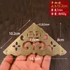 Protetor de Canto Metálico Xiangyun de Lado Único, Acessórios Estilo Chinês Bronze Antigo, Suporte de Canto de Cobre Três Lados, Protetor de Canto de Cobre de Ângulo Completo, Estilo Vintage