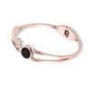 Amazon popular pulseira aberta de disco personalizada pulseira de casal de aço titânio para homens e mulheres ouro rosa estrela pulseira de diamante único