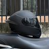 Casco de Motocicleta Certificado Orz3C para Hombres y Mujeres, Casco Integral de Doble Lente, Spoiler Personalizado de Verano, Bluetooth Cobertura Semi-Integral