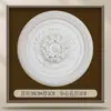 Decoración de techo con línea de yeso de disco ligero de PU francés Base de luz de disco redondo estilo americano Base de araña minimalista estilo europeo
