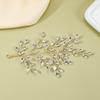 Adorno de Cabeça com Strass, Acessório de Cabelo Artesanal para Vestido de Noiva, Decoração Lateral Cheia de Strass, Fábrica Direta de Acessórios de Cabelo