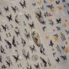 Tomoni Adesivos de Nail Art Fino e Resistente Explosivo Papelaria Japonesa Adesivos de Garra de Unha Vintage Adesivos de Jóias de Arte de Unha de Borboleta de Tinta