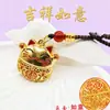 Calabaza carácter Fu gato de la suerte haz fortuna todos los días con una canasta llena de oro llavero de ábaco de la suerte colgante exquisito calabaza ten dinero inmediatamente