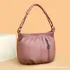 Nova Bolsa da Sorte para mulheres de meia-idade e idosas bolsa de mãe bolsa de ombro transversal portátil couro macio bolsa de celular da moda versátil