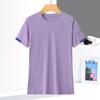 Camiseta de Manga Corta de Seda Helada con Estampado de Ciervo Bugu para Mujer, Moda de Verano, Nueva, Transpirable al Frío, para Correr, Deportes, Montañismo, Secado Rápido