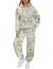 Traje Casual para Pareja con Estampado Digital 3D Europeo y Americano Transfronterizo Otoño e Invierno 2024