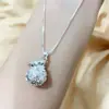 Collar Francés de Plata Estilo Antiguo para Mujer, Set de Colgantes con Cadena Caja para Clavícula, Bolsa de la Suerte, Bolsa de Dinero, Ábaco, Estilo Retro Artístico
