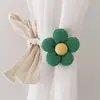 Estilo Ins Coreano Oso Bordado Cabeza Decoración Guardería Bebé Cortina Amarre Cuerda para Mosquitero