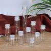 Botella de Tubo de Vidrio de 22 mm de Diámetro con Tapa de Aluminio, Botella para Empaque de Dulces, Bote para Té de Estambres de Flores, Botella para Pastillas de Polvo Herbal de Cordyceps, Frasco