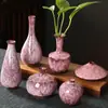 Vaso de Cerámica Moderno Sencillo con Esmalte de Horno Adornos Decorativos para Flores Secas Creativo para el Hogar Alojamiento Rural Sala de Estar Arreglo Floral Jarrón Pequeño
