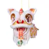 Festival do Meio Outono Novo Rui Bao Lanternas de Leão Materiais DIY Feitos à Mão Lanternas Estilo Antigo para Jardim de Infância Leão de Vela Dança do Leão
