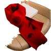 Bufanda Roja evento reunión anual bordado hombres y mujeres año de nacimiento logo Gran Rojo regalo bufanda de boda Invierno rojo chino