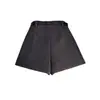 Pantalones cortos de lana para mujer para figuras petite, otoño/invierno 2026, shorts de bota grises de cintura alta, pantalones versátiles y adelgazantes de línea A de pierna ancha