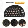 Red para el Cabello Transfronteriza, Gorra de Red Africana, Red para el Cabello de Colores para Mujer, Gorra de Red Tejida Hueca Hecha a Mano, Gorra de Red Elástica Alta Invisible para Poner
