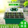 Bandeja para Plántulas de 12 Cavidades, Altura Ajustable, Transpirable, Conserva el Calor, Práctica, Jardinería, Siembra, Herramienta Retentora de Humedad, con Agujeros, para Cultivo