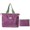 Bolsa de Compras Grande Ecológica Moda Bolsa de Ombro com Cordão Dobrável Portátil Bolsa Tote Grande Capacidade Bolsa para Supermercado