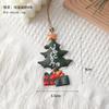 Colgante de Hierro Navideño Escandinavo Calcetines Anciano Muñeco de Nieve Colgante de Hierro Casa Paquete de Regalo Colgante Decorativo para Árbol de Navidad