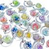 Colgante Colorido Luminoso Serie Océano Caracol Dulce Caracola Acrílico Transparente Brillo Accesorios para Joyería DIY