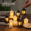 Lámpara de Viento Mini Retro Transfronteriza Luz de Vela Electrónica Portátil LED Decoración Luz de Ambiente para Habitación Adorno de Escritorio
