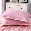 Toalla de almohada de gasa cómoda y transpirable de seis capas para niños, Toalla de almohada de algodón puro para adultos y estudiantes, Logo al por mayor