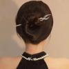 Lírio do vale franja strass rabo de peixe grampo de uma palavra bola redonda coque liga haste de cabelo novo estilo chinês garfo de cabelo feminino