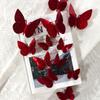 Una Variedad de Creativas Pegatinas de Pared de Mariposas de Colores con Purpurina, Pegatinas de Pared Decorativas de Mariposas Tridimensionales para Fondo de Fiesta y Boda