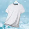 Nueva Camiseta de Manga Corta para Hombre Verano 2026, Camiseta Fina de Seda de Hielo, Camiseta Deportiva Transpirable, Camiseta Casual de Secado Rápido
