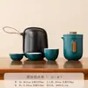 Juego de Té Portátil para Viaje Juego Pequeño Tetera para Exteriores Taza de Té Sencilla Personal para Acampar Taza Rápida Una Tetera Cuatro Tazas
