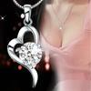 Fabricantes de Zhenrong, venta al por mayor, joyería de plata, productos de puesto, collar, moda coreana LO, colgante para enamorarse a primera vista, mujeres
