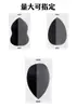 Esponja de Belleza Negra en Polvo Difícil de Comer Huevo Esponjoso Gota de Agua Corte Oblicuo Huevo de Maquillaje Base de Cojín de Aire Esponja de Polvo Húmeda y Seca