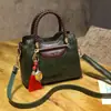 Bolso de Piel Genuina Bolso de Mujer 2025 Nuevo de Moda Versátil Bolso Cruzado de Piel de Vaca Bolso de Mano Atmosférico para Mujer Bolso de Hombro
