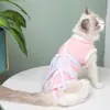 Roupa Cirúrgica para Gatos Roupa de Esterilização para Pets Gata Fêmea Desmame Anti-Lambedura Anti-Lambedura de Pelo Roupa Pós-operatória Suprimentos Pós-operatórios para Pets