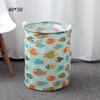 Cesta para Ropa Sucia, Cubo Redondo Grande Plegable de Algodón y Lino, Cesta de Almacenamiento Doméstica Impermeable, Canasta de Tela para Almacenamiento de Ropa Sucia