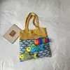 Bolsa de ombro estilo coreano ins cartoon descontraída, alto valor estético, única e fresca, bolsa de praia para férias à beira-mar que induz dopamina