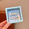 Pegatinas de uñas autoadhesivas impermeables con dibujos animados para niños, pegatinas para uñas de bebé, pegatinas lindas para uñas de niña pequeña