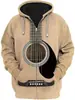 Sudadera con capucha holgada para hombre, con estampado digital 3D personalizado, estilo europeo y americano, primavera y otoño de 2024