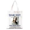 Taylor Music Swift Midnights Lista de Canciones Bolsa de Lona Impresa Bolso de Hombro Bolsa de Compras