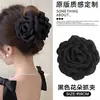 Pin de Flor Rosa Azul Tocado de Flor Horquilla de Flor Artificial Accesorios para el Cabello de la Parte Trasera de la Cabeza Femenina Accesorios para Vacaciones en la Playa