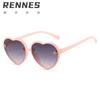 Óculos de Sol Infantis Personalizados Rain's New Estilo Coreano Retrô Formato de Coração Abelhinha, Óculos de Sol Infantis da Moda