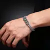 Joyería Masculina de Alta Gama Transfronteriza, Artesanía Vintage en Plata Tailandesa Desgastada, Pulsera Creativa con Cadena y Monedas de Cobre de los Cinco Emperadores