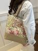Bolsa de Lona 2024 Nueva Moda Ins Bolso Tote de Hombro Bolso de Mano para Viaje Bolso de Gran Capacidad para Mujer Lote Transfronterizo