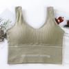 Chaleco de Espalda para Belleza Deportiva Envolviendo el Pecho Ropa Exterior A Prueba de Golpes Ropa Interior de Yoga para Mujer Talla Extra Grande Ropa Exterior Versátil Tirantes para Mujer Sin Tirantes
