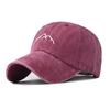 Gorra de Béisbol Retro Europea y Americana Lavada con Efecto Desgastado para Hombres y Mujeres Gorra con Visera Casual Moda Exterior Versátil Sombrero de Montaña Bordado