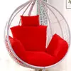 Almofada de assento para cesta suspensa, almofada de balanço para cadeira suspensa, almofada para cadeira de balanço de rattan, almofada de assento integrada espessa, transfronteiriça, almofada de assento removível e lavável