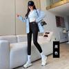 Pantalones de Tiburón para Mujer, Primavera y Otoño, Pantalones Barbie de Cintura Alta, Leggings Deportivos de Yoga Ajustados que Levantan Glúteos, Pantalones de Nueve Puntos, Pantalones de Seguridad