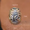 Yabin Retro Año del Pez Redondo Transferencia 999 Plata Pura Perla Pulsera Trenzada Rueda Perla Plata Tailandesa DIY Separador