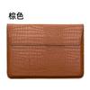 Adequado para a bolsa do portátil da Apple MacBookair Huawei Xiaomi horizontal PU bolsa de revestimento do portátil do couro