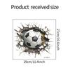 Comercio exterior personalizado rotos Fútbol dormitorio infantil baño pegatinas decoración del hogar pegatinas de pared autoadhesivas al por mayor transfronterizo